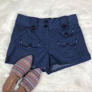 DVF Diane Von Furstenberg Fawcett Shorts Blue sz.0